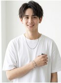 池袋 メンズカット センターパート ラフパーマ 縦落ちパーマ