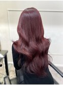 【ワインレッドブラウン】ブリーチなしレッドピンクパープル暖色