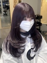 ハチ(HACHI)&nbsp;ディープパープル×レイヤーカット