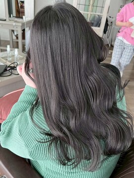 ヘアーアイスカルテット(HAIR ICI QUARTET) ダークグレージュブリーチなし透明感暗髪30代40代美髪カラー