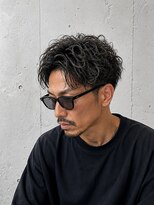メンズ ラピス(Men's Lapis) 縦落ちツイスパ