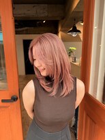 ヘアーラボ ハチ(HAIR LABO HACHI)&nbsp;ハッシュカット×ピンク