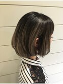 【neolive & 渋谷店】グレーグラデーションbob