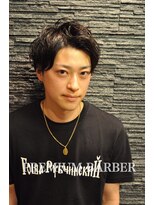 プレミアムバーバー 赤坂店(PREMIUM BARBER produce by HIRO GINZA)&nbsp;メンズツーブロックグランジパーマ＜理容室＞＜赤坂＞