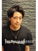 メンズツーブロックグランジパーマ<理容室><赤坂>