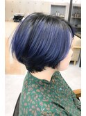 【EIGHT 池袋】ネイビー×ショートスタイル