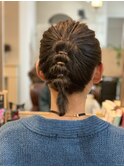 タマネギヘアがトレンド！？ヘアアレンジ