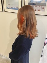 ジジ フィーカ 佐野(Gigi fika)&nbsp;ミルクティーベージュにインナーオレンジ◎