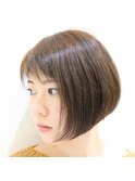 ショートボブxフロントあり