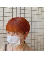 ブランコトレス 烏山店(BLANCO tres) 耳かけショート×ブラットオレンジ