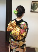 振袖の着付け