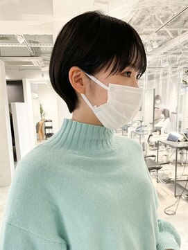 フォト イケブクロ(foto IKEBUKURO) 黒髪/黒染め×前髪パーマ/ショート/ボブ☆髪質改善[池袋]