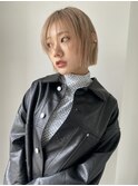 sheta　ブロンドベージュ　ボブ