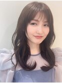 韓国ヘアくびれヘアヨシンモリ顔周りレイヤー20代30代40代