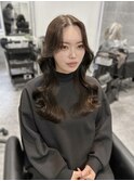【韓国風】20代、30代◎センター分けロングレイヤーカット