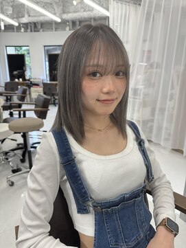 ハピネス 梅田茶屋町店(HAPPINESS) 韓国カラー　ダブルカラー　グレージュ