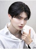 シースルーセンターパート ダウンパーマ