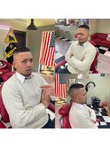 -80's American barber shop-