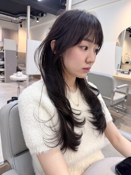 カラ フクオカ(Cara FUKUOKA) 【ハッシュカット&ダークグレージュ】《福岡レイヤーカット》