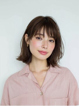 e.m.a プレミアムビューティーサロン 栄駅店(e.m.a PREMIUM BEAUTY SALON) ボブ/イメチェン/外ハネボブ/美髪/ワイドバング/髪型