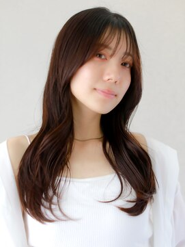 ヘアサロンガリカアオヤマ(hair salon Gallica aoyama) ゆる巻きくびれロングにショコラブラウンで大人かわいいスタイル