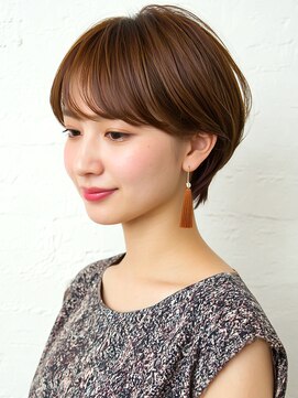 アビリタ(abilita) 丸みショート くびれヘア 美人ショート ココアブラウン 30代40代