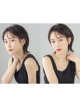 一人ひとりの骨格、顔型に合わせてカットするから、再現性の高いスタイルに♪