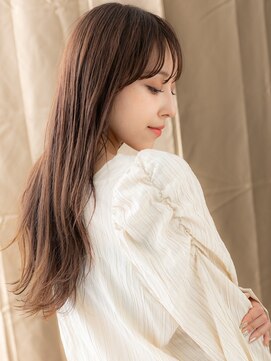 カバーヘア ブリス 川口(COVER HAIR bliss) チョコレートブラウンゆるふわ小顔エアリーロングY川口30代40代