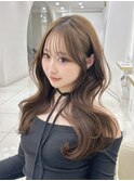 低めのレイヤーカット×耳かけしても可愛い顔周り　いつき