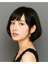 アイナヘア(aina HAIR) 【代々木八幡美容室aina-hair】黒髪グラデーションボブ