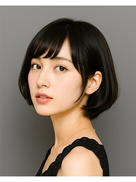 アイナヘア(aina HAIR) 【代々木八幡美容室aina-hair】黒髪グラデーションボブ