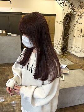ヘアーアイスカルテット(HAIR ICI QUARTET) 大人可愛い◎冬のピンクカラー、ロング