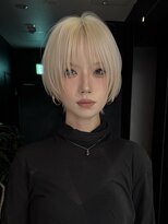 サンクマーケット 渋谷(cinq MARKET) ダブルカラーショートウルフカットショートボブレイヤー前髪あり