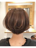 ひし形ショートボブ/ショートヘア/３０代/４０代/５０代/荒木町