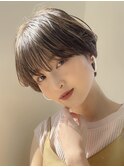 ♪グレージュインナーカラーショートカットショート髪質改善ケア