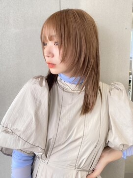 ジーナリア(Xena ria) 韓国風巻き/ラベンダーミルクティー/姫カットレイヤー/★67