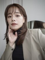 ヌヌ 渋谷 原宿 明治神宮前(nunu) レイヤーカットウルフカットボブグレージュオリーブべージュ