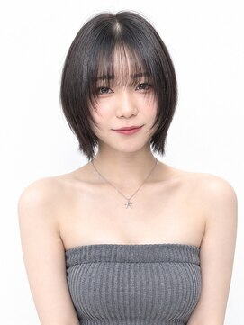 ヴェイン 渋谷(vain) 艶髪アッシュブラウン外ハネミニボブ