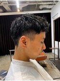 ツーブロックショート