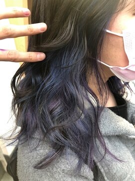 ビヨンドイー(beyond E) グレージュ×ブルーパープルユニコーン