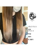 プルエクステ/プラチナ毛質42cm(長さ/胸下位)100本16,600円