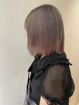 ネイヴスヘアー 福工大駅前店(Neivs Hair) グレージュ×インナーピンク