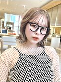 【修】20代30代40代◎透明感カラー×韓国切りぱなしボブ