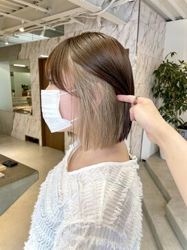 マセナ(Masena) 韓国風タッセルボブ×インナーベージュ