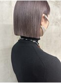 ラベンダーグレージュカラー　ミニボブ