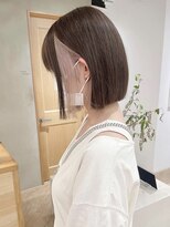 ローレン(LOREN)&nbsp;ミルクティーベージュぷつっとボブケアブリーチ 梅田