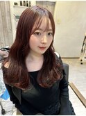 〈Lilly勝田台 佐藤愛〉トレンドボルドーブラウン