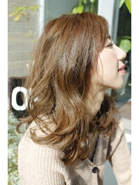 ヘアーアンドアイラッシュ ココアンジェ 福津店(CocoAnge) ヌードベージュ×ヘルシーレイヤー