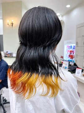 ヘアーワークス ボナ(HAIR WORKS bona.) 大胆ヘアカラー 髪質改善Tr＋ブリーチオンカラー#10