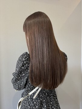 ジーニー(GeeNY) バイオレットブラウンヘアカラーと髪質改善トリートメント